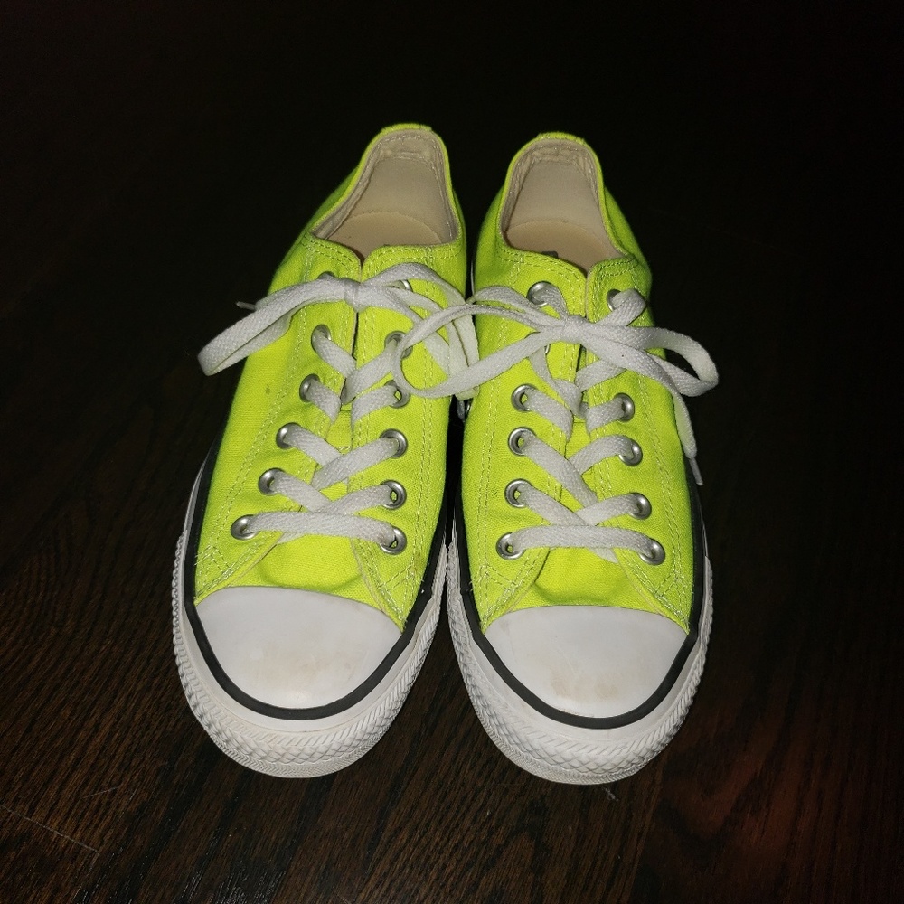 Neon Yellow Converse Sneakers